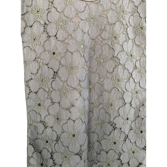 Diane Von Furstenberg Desta Sleeveless Eyelet Floral Lace Mini Dress Size 6 - Picture 2 of 6